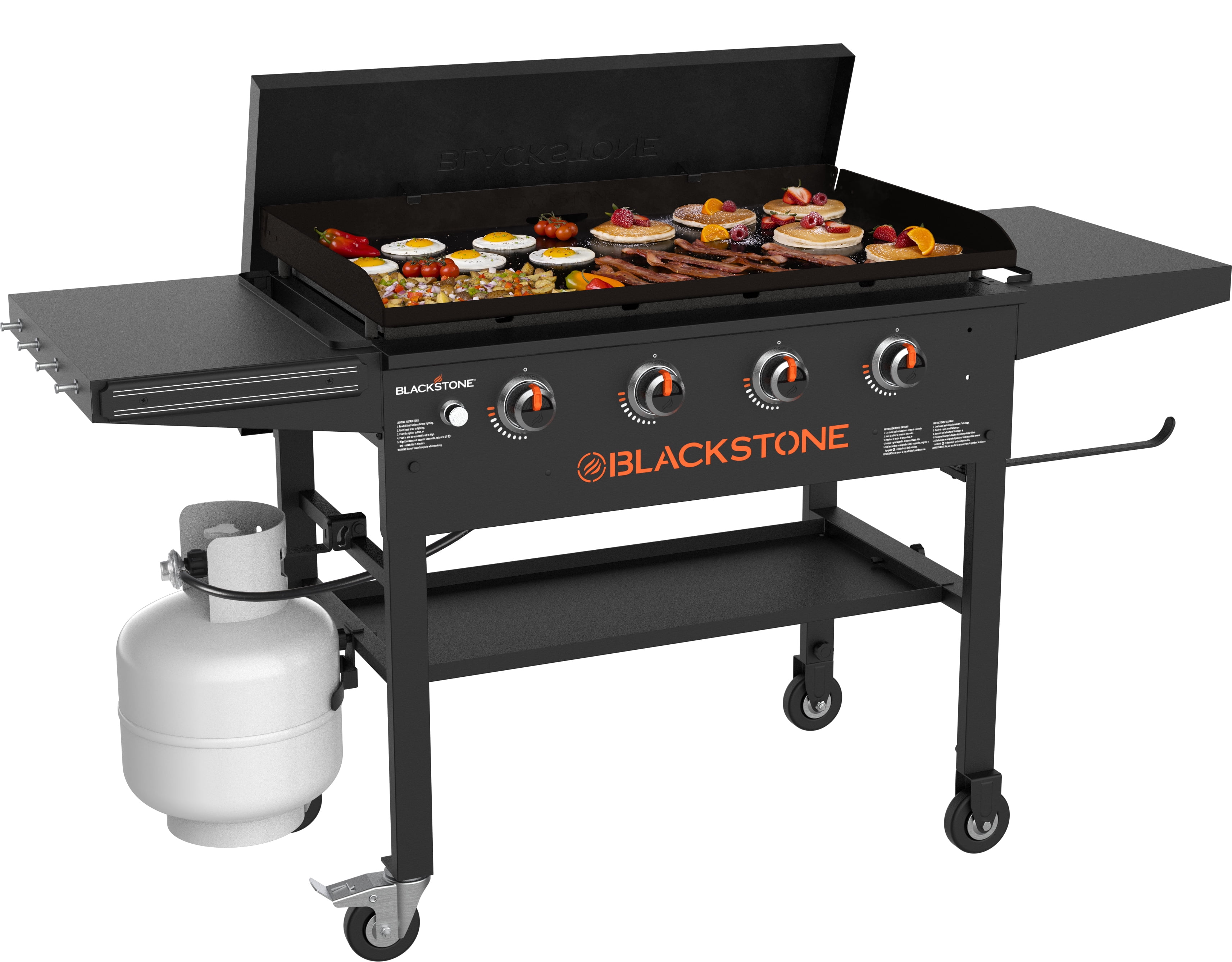 Parrilla de gas Blackstone 4 quemadores 36 pulgadas con tapa