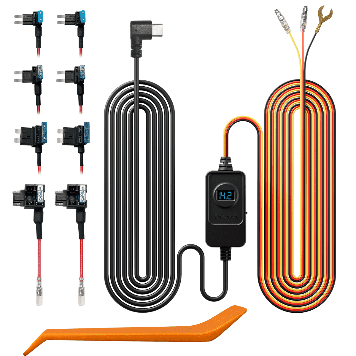 Kit de cableado duro para dash cam Redtiger F7N con puerto…
