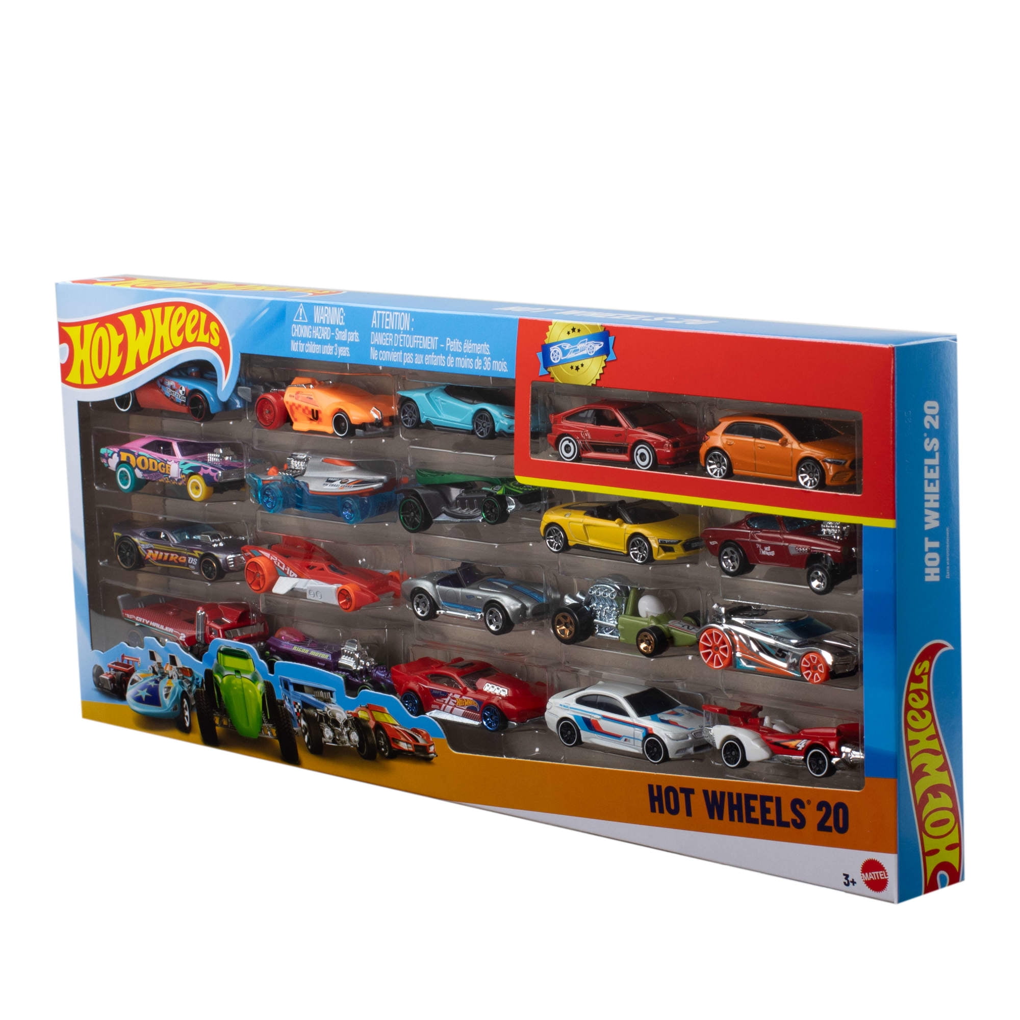 Hot Wheels Set de 20 autos de juguete deportivos y de carre…