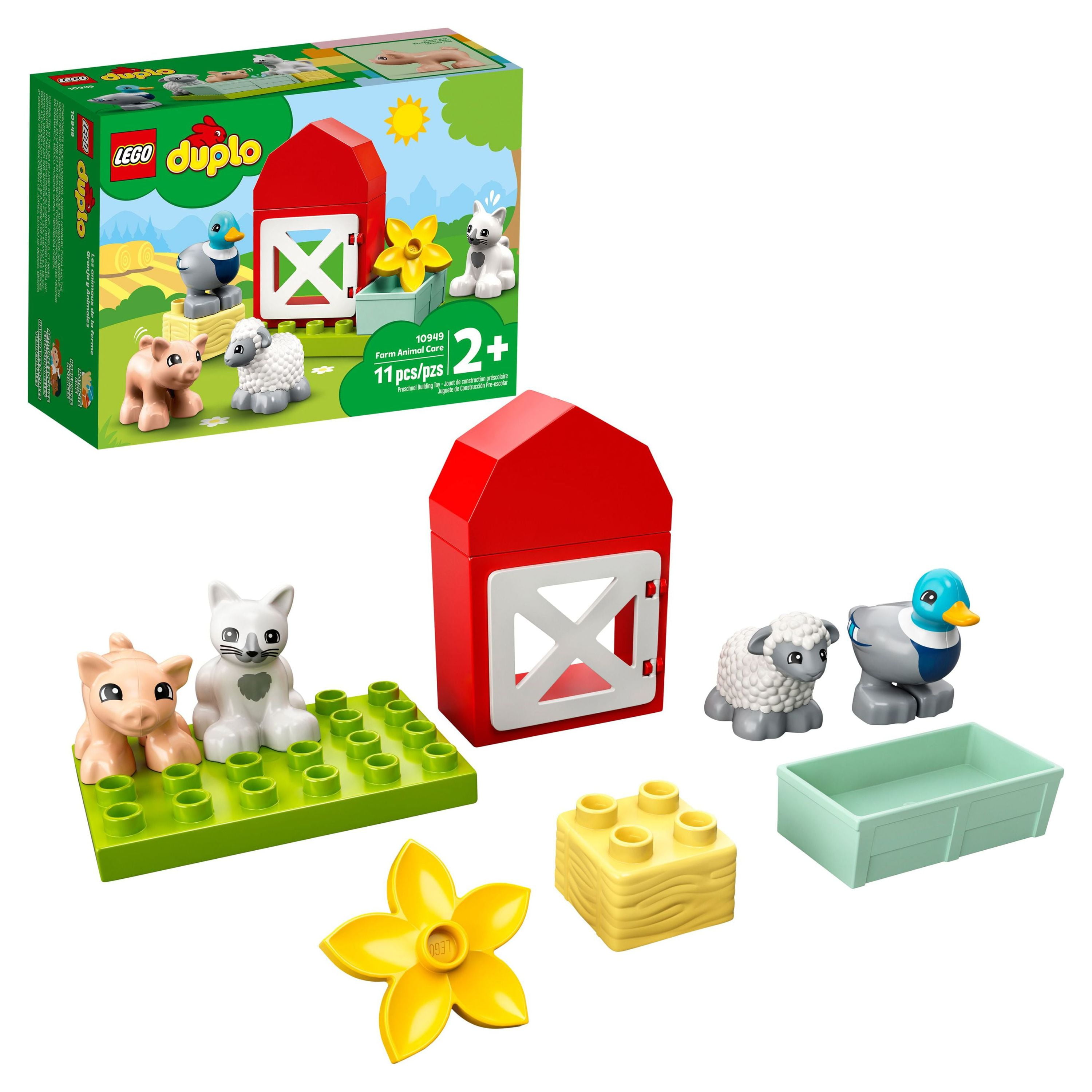 LEGO DUPLO Town Farm Animal Care 10949 Toy for Toddlers, Gi…