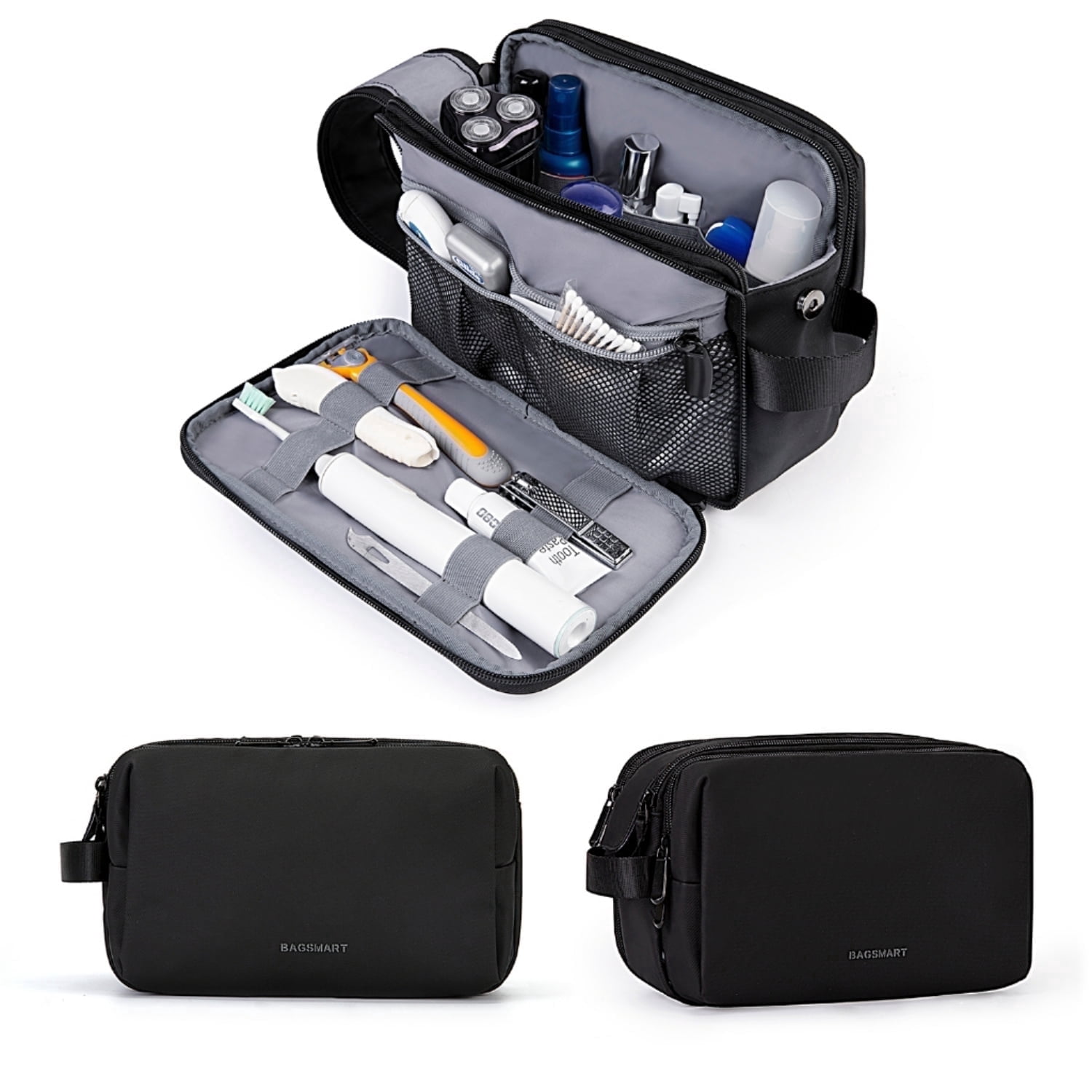 BAGSMART Large Size Toiletry Bag for Men Travel Makeup Bag…