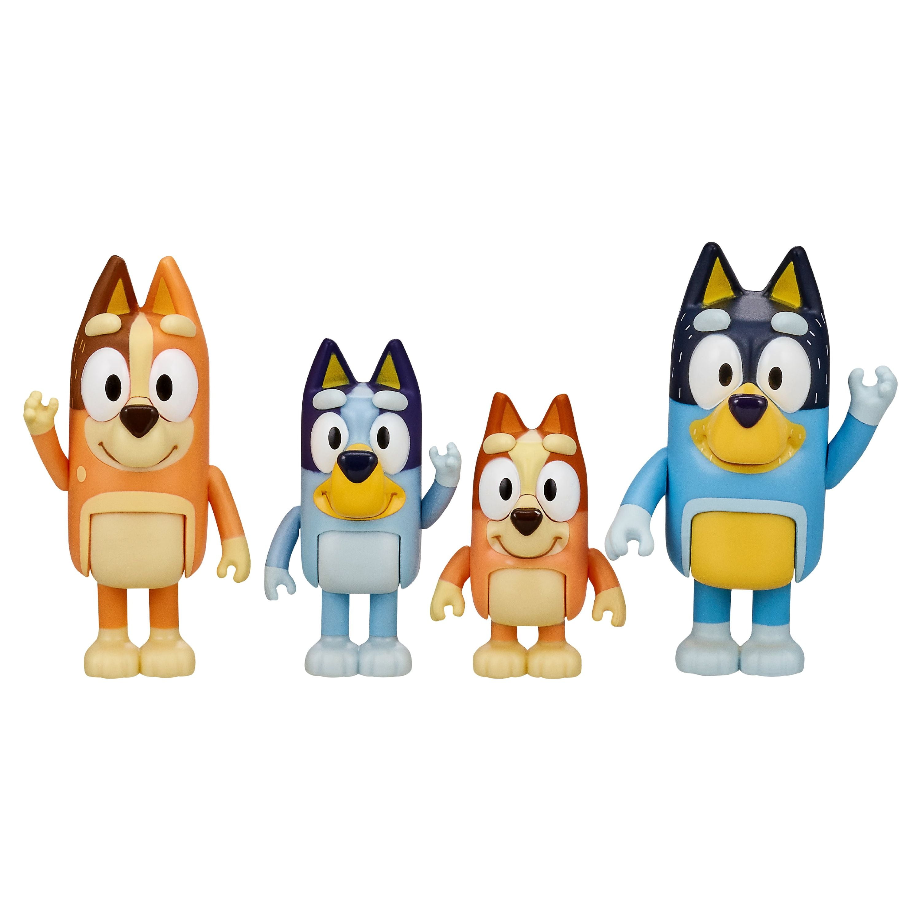 Bluey Family Figure 4 Pack with Mum Dad Bingo Bluey Ages 3…