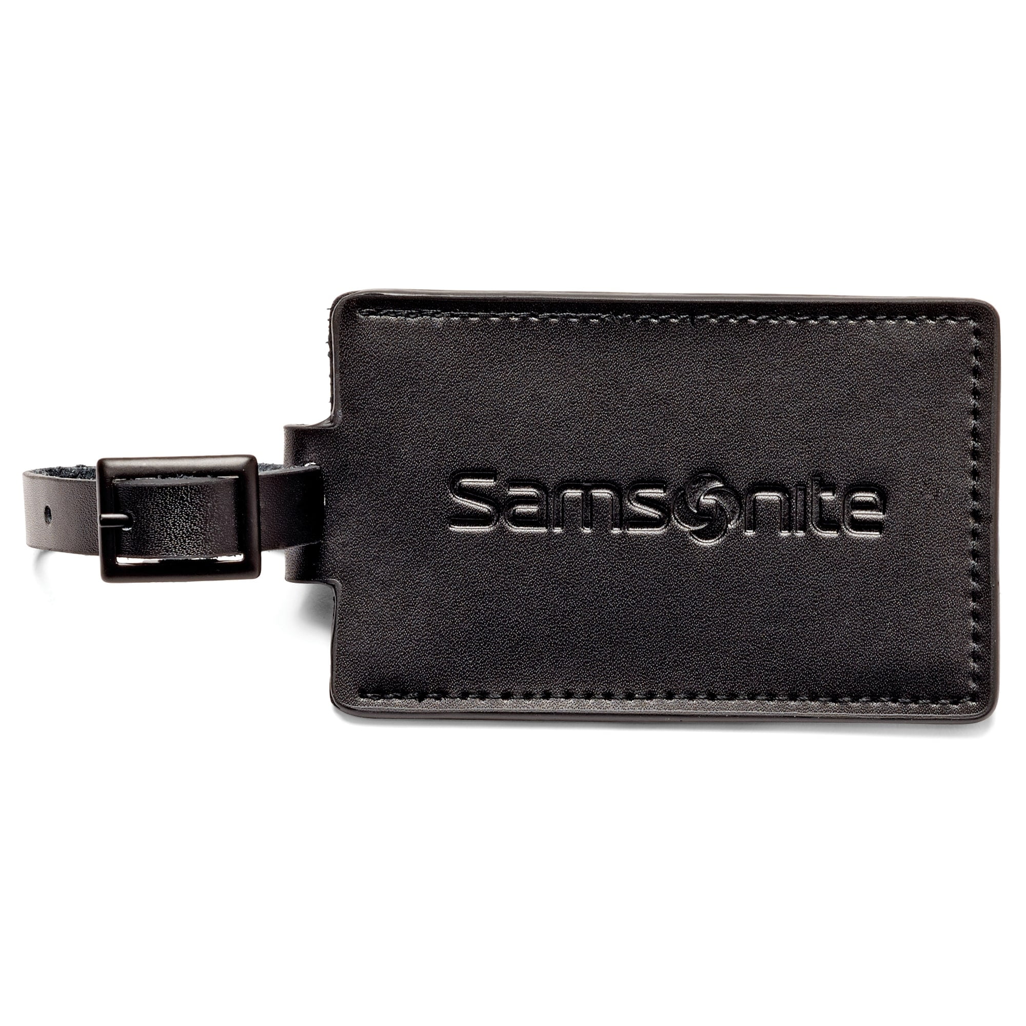 Samsonite ID Tags Leather Black Pack Of 2